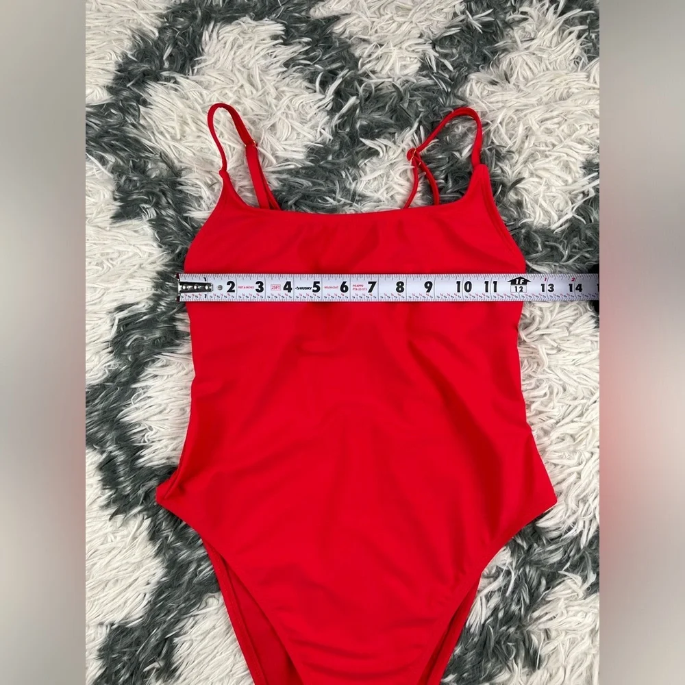Wild Fable Women's Ultra High Leg Extra Cheeky Scoop Back Small Size 4-6 Red
